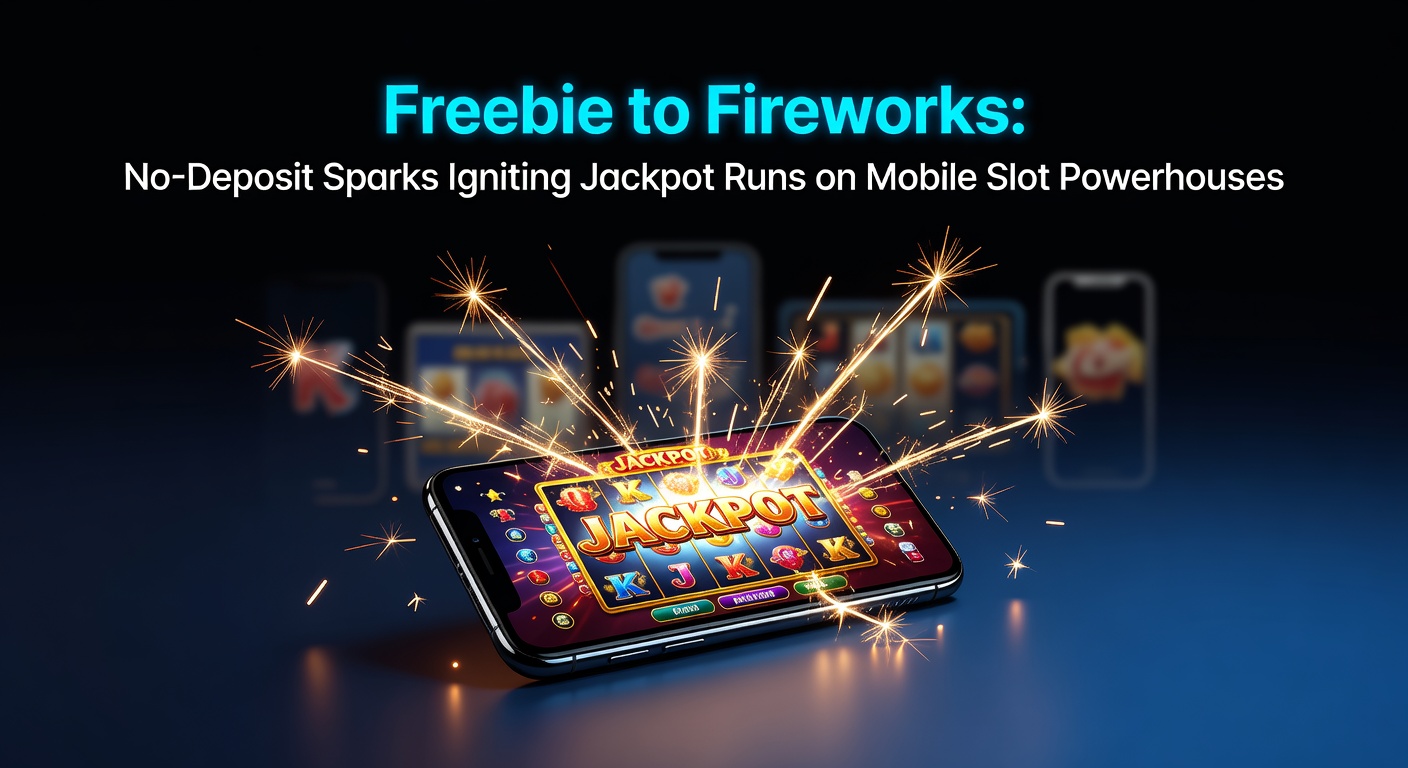 Player's mobile phone displaying a massive jackpot payout screen from no-deposit spins on a fiery slot game