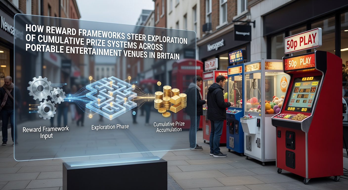 Illustration of reward pathways guiding players through cumulative prize systems on mobile entertainment platforms in Britain