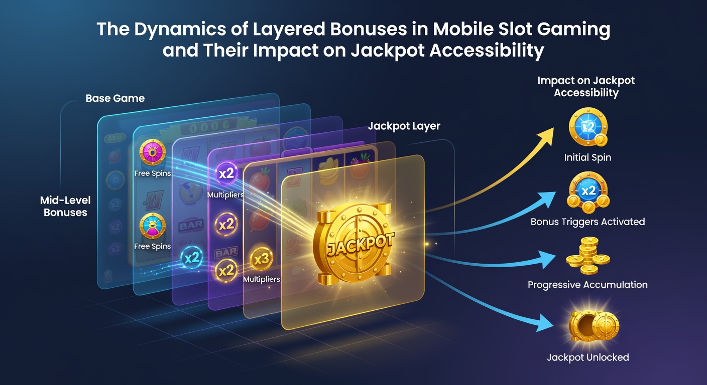 Analytics dashboard displaying bonus layer progression and jackpot hit frequency on mobile devices