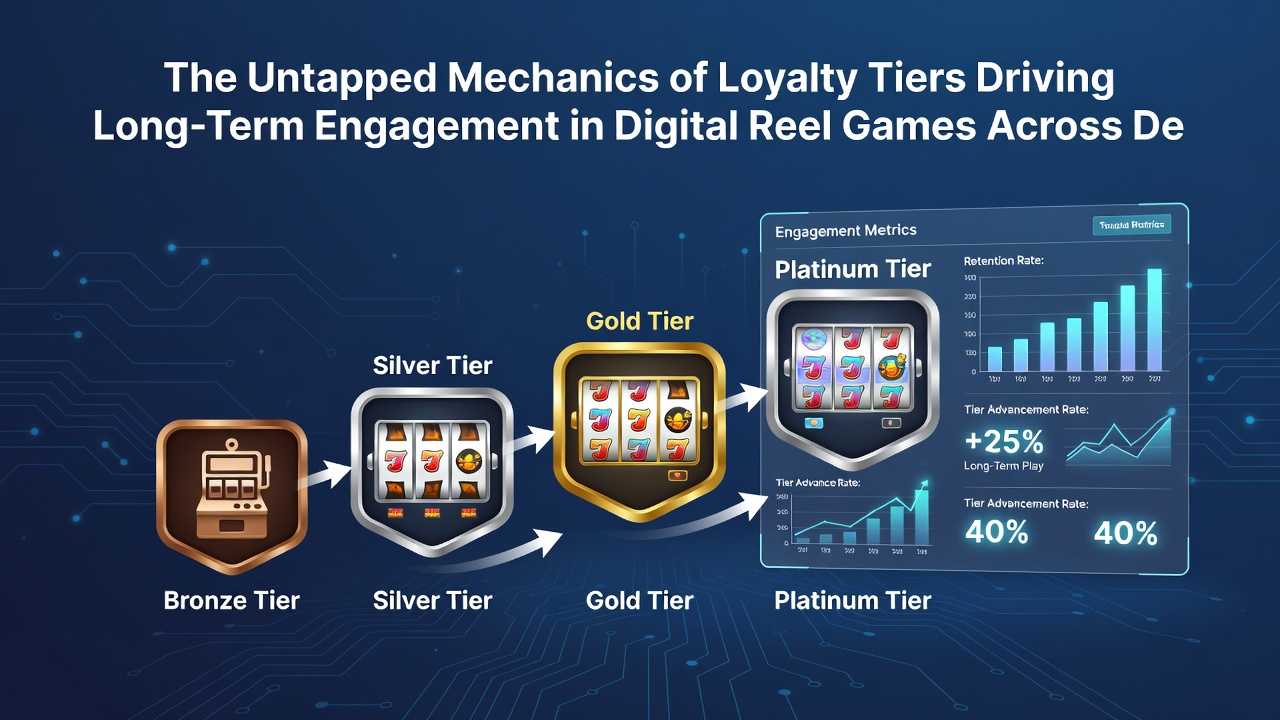 Data visualization of player retention rates segmented by loyalty tier across different devices