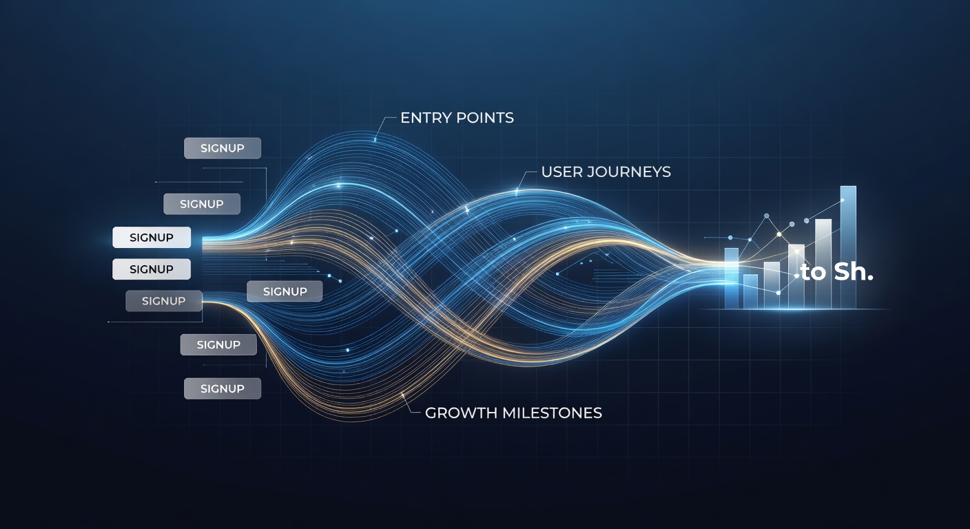 Mobile device displaying progressive jackpot counters linked to signup reward pathways